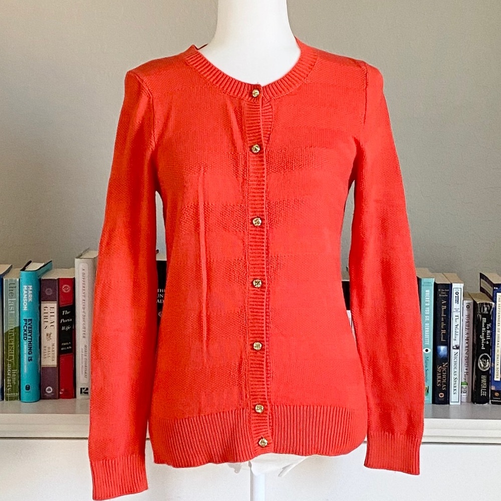 Banana Republic | Tomato Color Cardigan - Picture 2 of 7